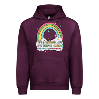 Mauve Wine beautiful day to respect pronouns Urban Hoodie - MaliasSmallBusiness