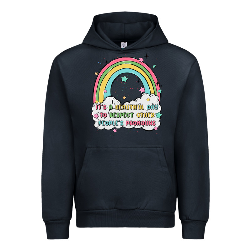 Beautiful Day To Respect Pronouns Urban Hoodie by MaliasSmallBusiness | Teevron