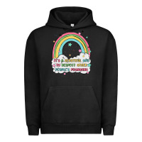Pigment Black beautiful day to respect pronouns Urban Hoodie - MaliasSmallBusiness