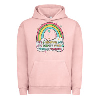 Pigment Salmon beautiful day to respect pronouns Urban Hoodie - MaliasSmallBusiness