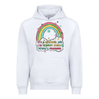 White beautiful day to respect pronouns Urban Hoodie - MaliasSmallBusiness