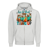 Dove Grey back that thing up Zipper Hoodie - texasbilliewilder