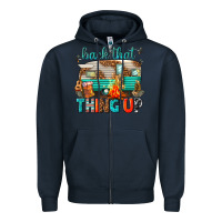 Navy back that thing up Zipper Hoodie - texasbilliewilder