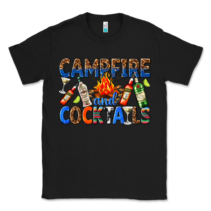 Campfire And Cocktails Classic Tee by texasbilliewilder | Teevron