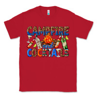 Red campfire and cocktails Classic Tee - texasbilliewilder