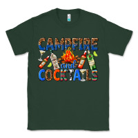 Sports Green campfire and cocktails Classic Tee - texasbilliewilder