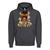 Smoke believe praying afro messy bun Zipper Hoodie - texasbilliewilder