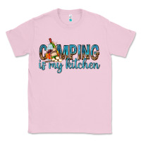 Bubblegum Pink camping is my kitchen with wine Classic Tee - texasbilliewilder