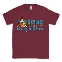 Burgundy camping is my kitchen with wine Classic Tee - texasbilliewilder