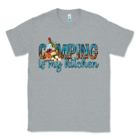 Heather Grey camping is my kitchen with wine Classic Tee - texasbilliewilder