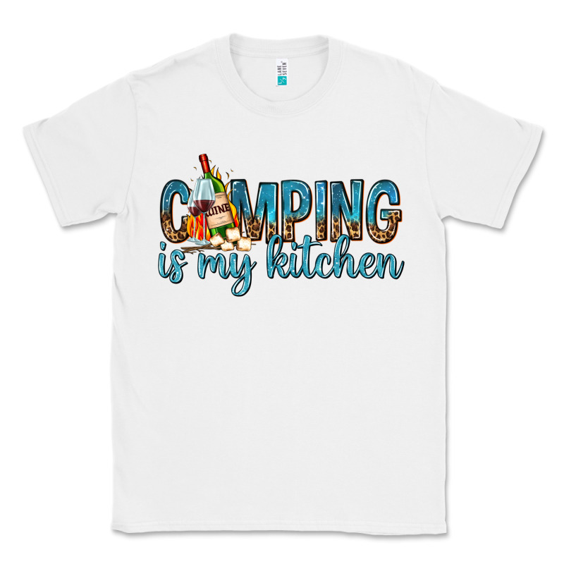 Camping Is My Kitchen With Wine Classic Tee by texasbilliewilder | Teevron