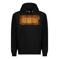 Black wooden leopard glitter  license plate template Premium Hoodie - BarkalooDesign