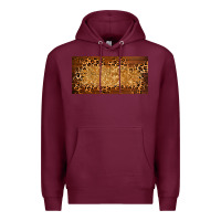 Burgundy wooden leopard glitter  license plate template Premium Hoodie - BarkalooDesign