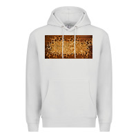 Dove Grey wooden leopard glitter  license plate template Premium Hoodie - BarkalooDesign