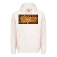 Pale Pink wooden leopard glitter  license plate template Premium Hoodie - BarkalooDesign