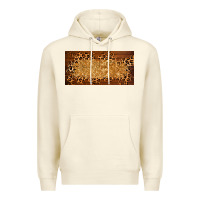 Sandshell wooden leopard glitter  license plate template Premium Hoodie - BarkalooDesign
