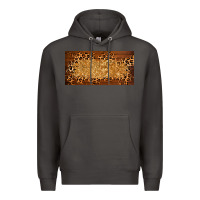 Smoke wooden leopard glitter  license plate template Premium Hoodie - BarkalooDesign