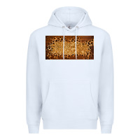 White wooden leopard glitter  license plate template Premium Hoodie - BarkalooDesign