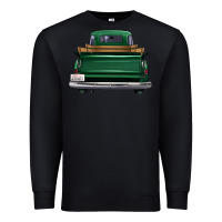 Black western green truck back view Premium Sweatshirt - FaDigitalArtStudio
