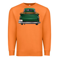 Carrot western green truck back view Premium Sweatshirt - FaDigitalArtStudio