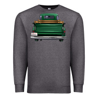 Charcoal Heather western green truck back view Premium Sweatshirt - FaDigitalArtStudio