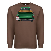 Chestnut western green truck back view Premium Sweatshirt - FaDigitalArtStudio