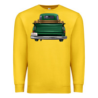 Lemon western green truck back view Premium Sweatshirt - FaDigitalArtStudio
