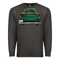 Smoke western green truck back view Premium Sweatshirt - FaDigitalArtStudio