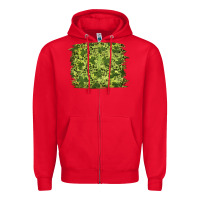Red st patrick's day shamrock leopard background Zipper Hoodie - RanaPortraitStore
