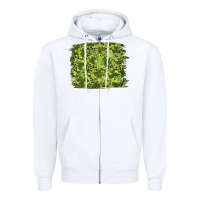 White st patrick's day shamrock leopard background Zipper Hoodie - RanaPortraitStore