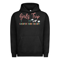 Pigment Black girls trip cheaper than therapy Urban Hoodie - MaliasSmallBusiness