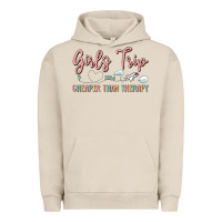 Pigment French Oak girls trip cheaper than therapy Urban Hoodie - MaliasSmallBusiness