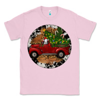Bubblegum Pink Farm Truck Christmas Classic Tee - RanaPortraitStore