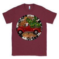 Burgundy Farm Truck Christmas Classic Tee - RanaPortraitStore