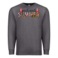 Charcoal Heather sweet sweet summer Premium Sweatshirt - CowhideDigitalArt
