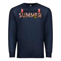 Navy sweet sweet summer Premium Sweatshirt - CowhideDigitalArt