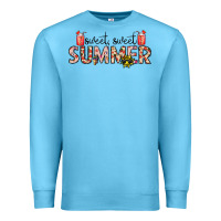 Ocean Blue sweet sweet summer Premium Sweatshirt - CowhideDigitalArt
