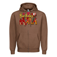 Chestnut birthday diva Zipper Hoodie - Zillion Design Studio