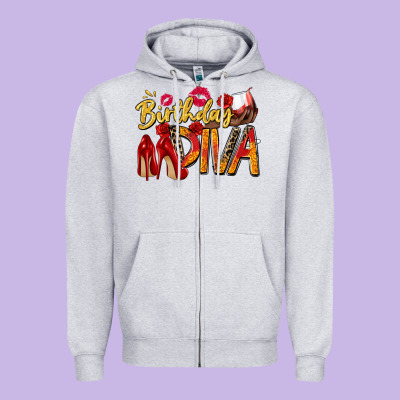 Birthday Diva Zipper Hoodie Designed By Zillion Design Studio