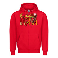 Red birthday diva Zipper Hoodie - Zillion Design Studio