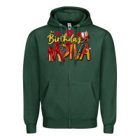 Sports Green birthday diva Zipper Hoodie - Zillion Design Studio