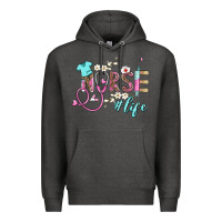 Charcoal Heather nurse life Premium Hoodie - BarkalooDesign