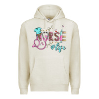 Oatmeal Heather nurse life Premium Hoodie - BarkalooDesign