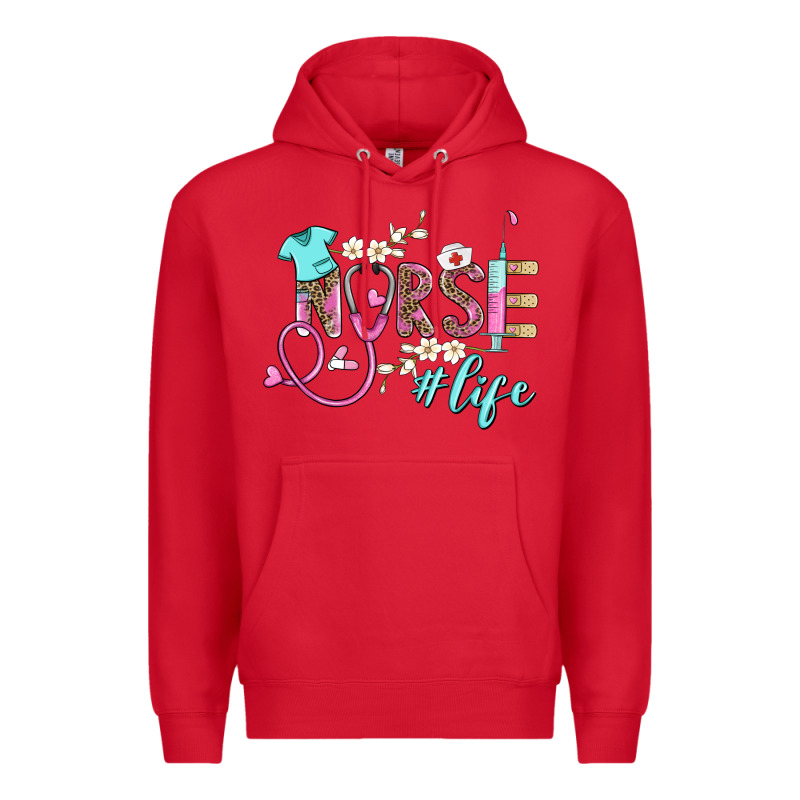 Nurse Life Premium Hoodie by BarkalooDesign | Teevron