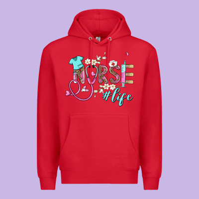 Nurse Life Premium Hoodie Designed By Barkaloodesign