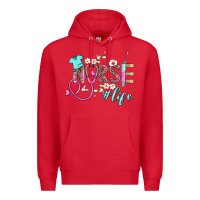 Red nurse life Premium Hoodie - BarkalooDesign
