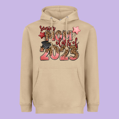 Senior Mom Class Of 2023 Heavyweight Hoodie Designed By Zillion Design Studio