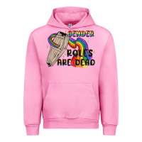 Fuchsia Pink gender roles are dead Urban Hoodie - MaliasSmallBusiness