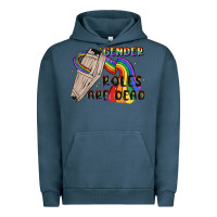 Pigment Midnight Navy gender roles are dead Urban Hoodie - MaliasSmallBusiness