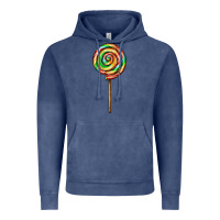Vintage Denim rainbow lollipop Vintage Hoodie - AdoDesignShop